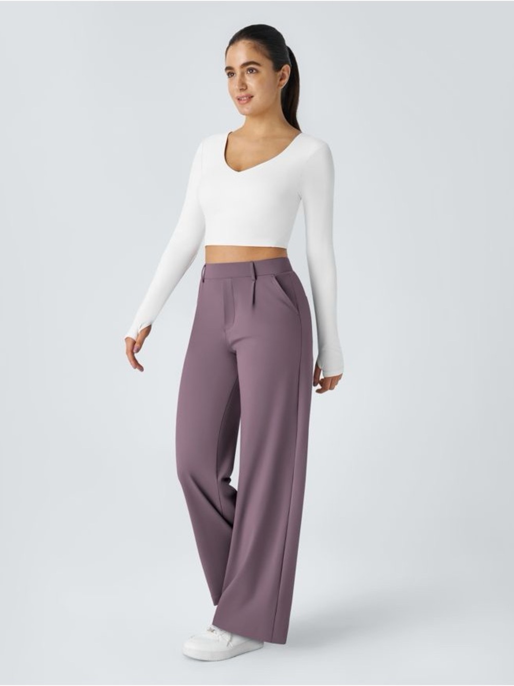 Halara Flex™ DayStretch High Waisted Pocket Straight Leg Work Pants size large